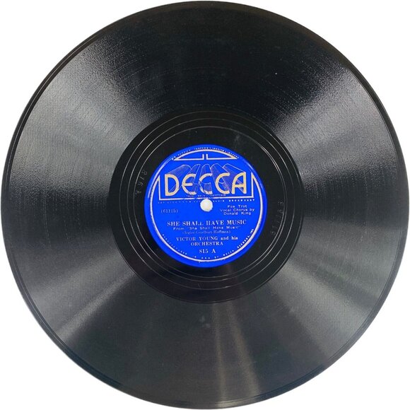Victor Young Got To Dance My Way To Heaven 10 Inch Shellac 78 RPM Decca 815 VTG - Picture 3 of 4
